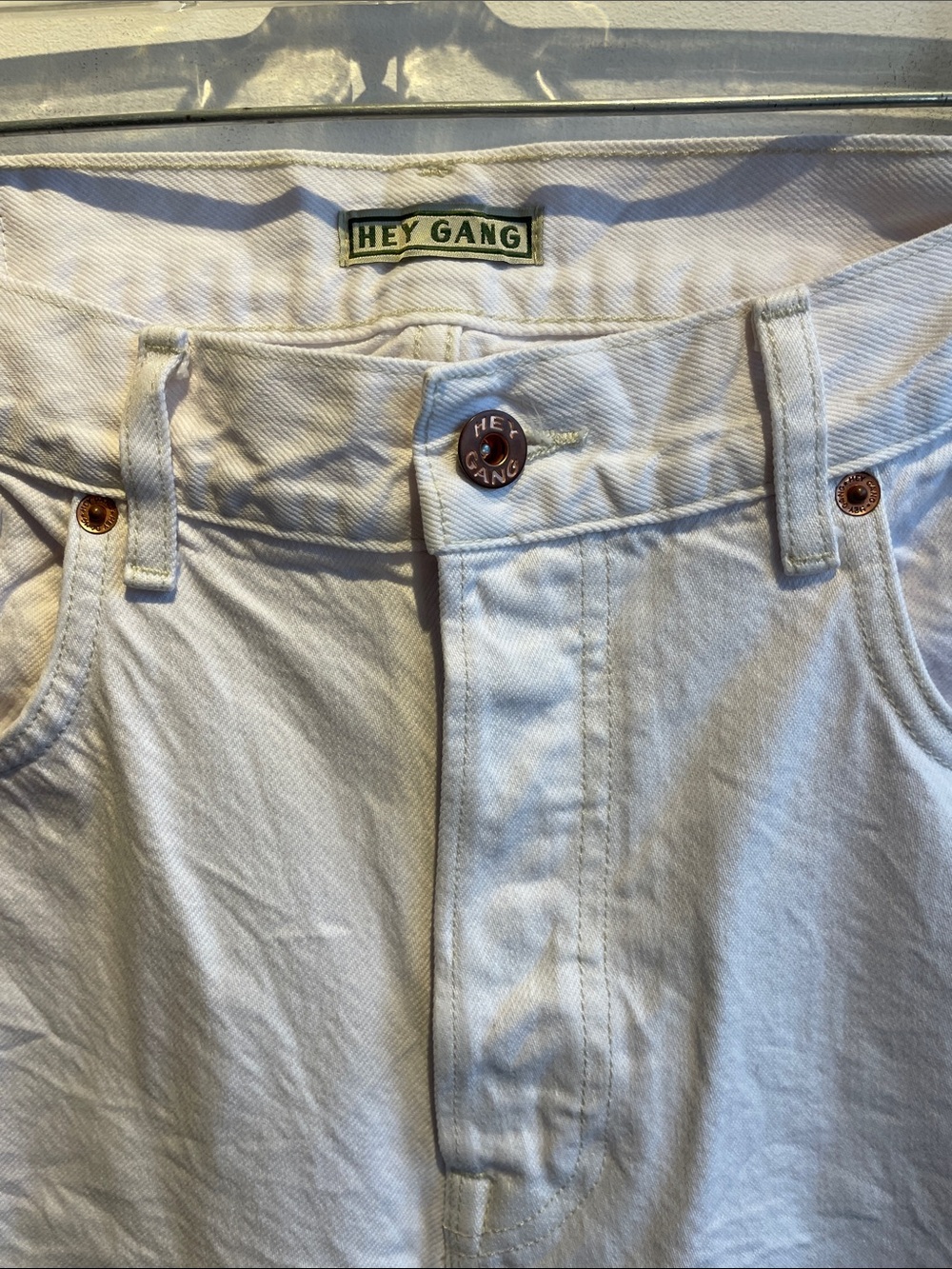 Hey Gang the loose crop denim jeans $295 - Picture 7 of 10
